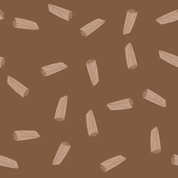 Seamless pattern craft paper bag cartoon vector Stock Illustration