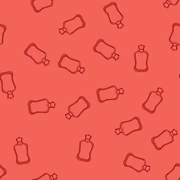 Seamless pattern cramp bottle pain relief cartoon vector Stock Illustration