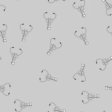Seamless pattern crane claw machine cartoon vector Stock Illustration