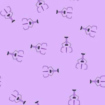 Seamless pattern crane claw machine cartoon vector Stock Illustration