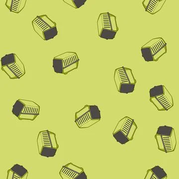 Seamless pattern crate pet travel carrier cartoon vector Illustrazione stock