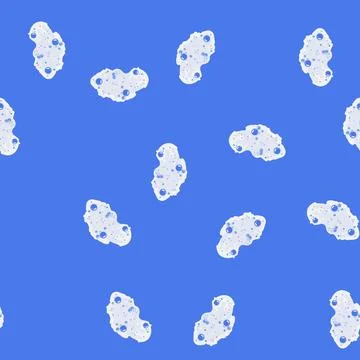 Seamless pattern cream bath soap foam cartoon vector 스톡 일러스트