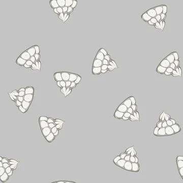 Seamless pattern cream meringue cartoon vector Stock Illustration