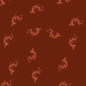Seamless pattern creamy chocolate splash cartoon vector Illustrazione stock