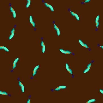 Seamless pattern creative 3d pen cartoon vector 库存插图