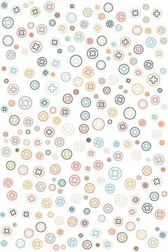 Seamless pattern with creative abstract shapes for your clothes, dress, and.. Stock Illustration