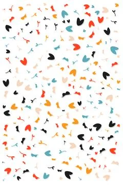 Seamless pattern with creative abstract shapes for your clothes, dress, and.. 스톡 일러스트