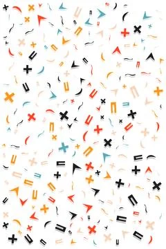 Seamless pattern with creative abstract shapes for your clothes, dress, and.. Stock Illustration