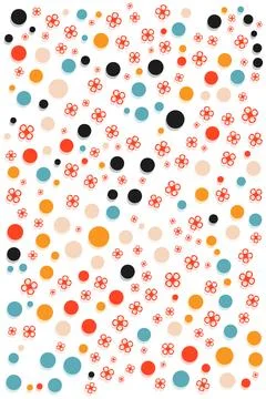 Seamless pattern with creative abstract shapes for your clothes, dress, and.. Stock Illustration