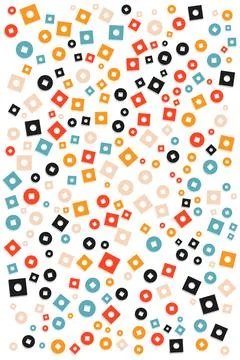Seamless pattern with creative abstract shapes for your clothes, dress, and.. Stock Illustration