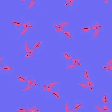 Seamless pattern creative abstract square flowers cartoon vector Stockillustratie