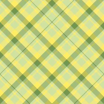 Seamless pattern in creative charming yellow and green colors for plaid, Stock Illustration
