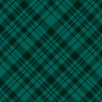Seamless pattern in creative dark green colors for plaid, fabric, textile, Stock Illustration