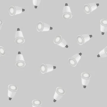 Seamless pattern creative smart light bulb cartoon vector Stockillustratie