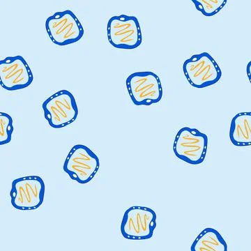 Seamless pattern creativity educational toy cartoon vector Illustrazione stock