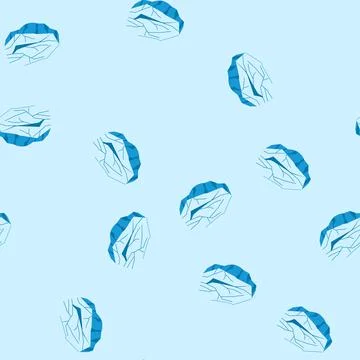 Seamless pattern crevasse ice crack cartoon vector Stock Illustration