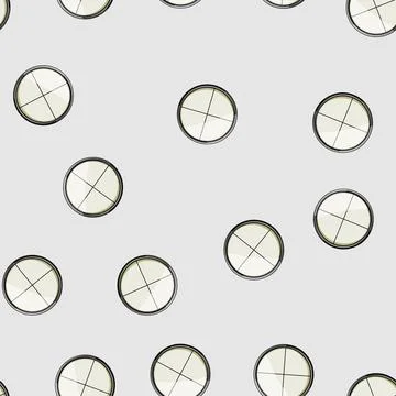 Seamless pattern cross scope sniper cartoon vector Illustrazione stock