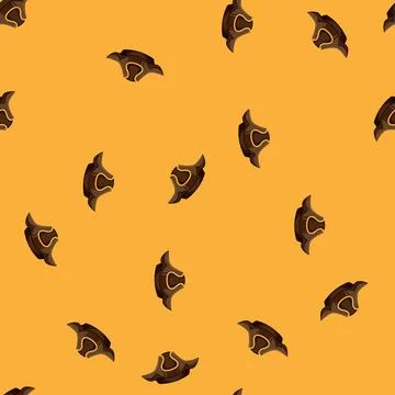 Seamless pattern crossbones pirate hat cartoon vector Illustrazione stock