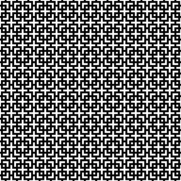 Seamless pattern of crosses of corners and squares. Stock Illustration