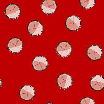 Seamless pattern crosshair scope sniper cartoon vector Illustrazione stock