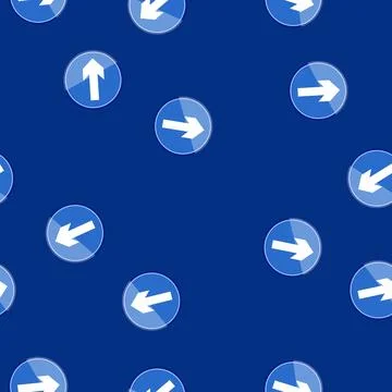 Seamless pattern crosswalk road sign cartoon vector Stock Illustration