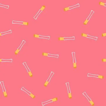 Seamless pattern cruelty lip gloss cartoon vector 스톡 일러스트