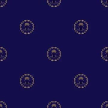 Seamless Pattern with Cruise Ship 스톡 일러스트