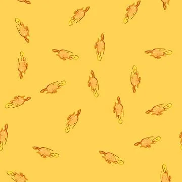 Seamless pattern crust lava puddle cartoon vector イラスト素材