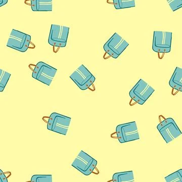 Seamless pattern crystal garment bag cartoon vector Stock Illustration