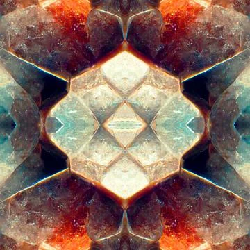 Seamless pattern of crystal gemstone Stock Illustration