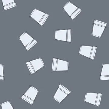 Seamless pattern crystal glass cup cartoon vector Illustrazione stock