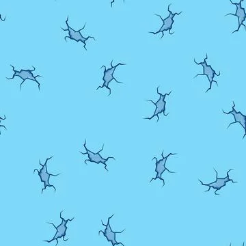 Seamless pattern crystal ice crack cartoon vector Stock Illustration