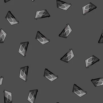 Seamless pattern crystal induction cooktop cartoon vector Stock Illustration
