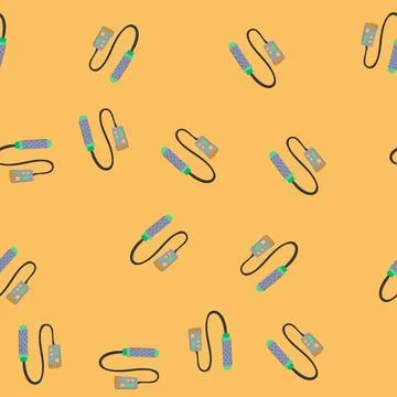 Seamless pattern crystal soil moisture sensor cartoon vector Illustrazione stock
