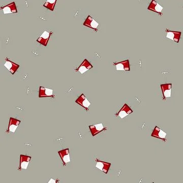 Seamless pattern crystal wine glass cartoon vector Stock Illustration