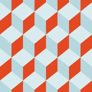 Seamless pattern  cube art Stock Illustration