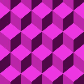 Seamless pattern  cube art Illustrazione stock