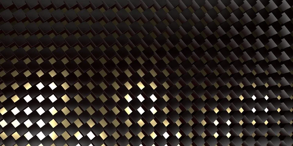 Seamless pattern of cubes. Abstract decoration. 3D Render. Stock Illustration