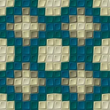 Seamless pattern of cubes Stock Illustration