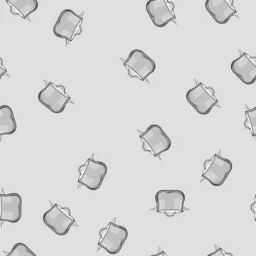 Seamless pattern cuisine sauce pan cartoon vector Stock Illustration
