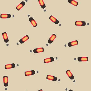 Seamless pattern cuisine soy sauce cartoon vector Stock Illustration