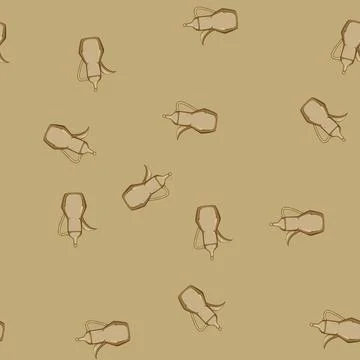 Seamless pattern cup arabic tea pot cartoon vector Illustrazione stock