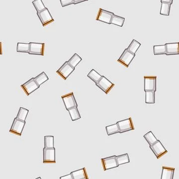 Seamless pattern cup coffee glass cartoon vector Stock Illustration