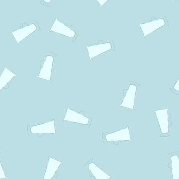 Seamless pattern cup coffee glass cartoon vector Illustrazione stock