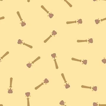 Seamless pattern cup portafilter coffee cartoon vector Stock Illustration