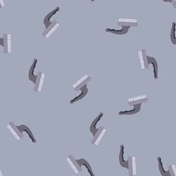 Seamless pattern cup wire brush cartoon vector Stock Illustration