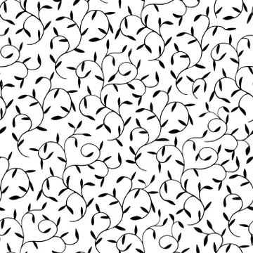 Seamless pattern curls Stock Illustration