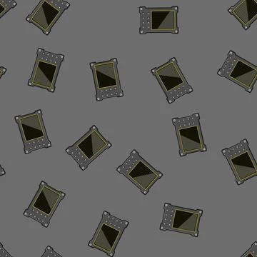 Seamless pattern current oscillograph cartoon vector 스톡 일러스트