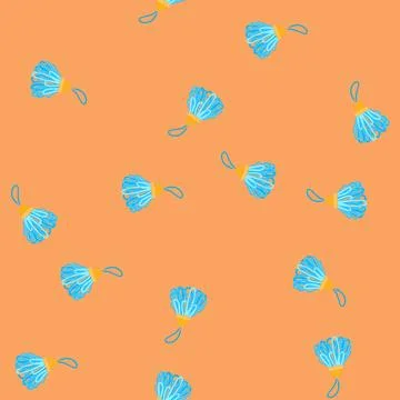 Seamless pattern curtain tassel rope cartoon vector Illustrazione stock