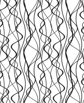 Seamless pattern with curve lines. 스톡 일러스트